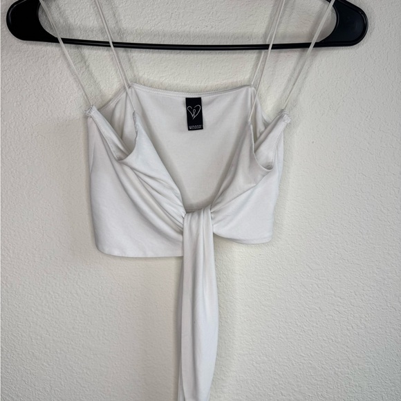 CROPPED TIE FRONT TOP SMALL - Picture 2 of 3